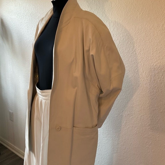 VERY RARE.SKIBOL by Canavesa  SWITZERLAND. Buttery white Italian leather suit. - Picture 4 of 16